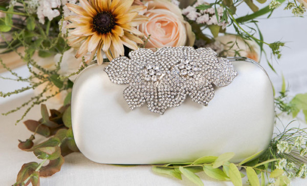 Bridal clutch bag