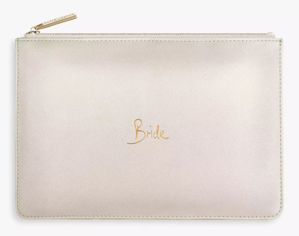Bridal minimalist wedding clutch bag