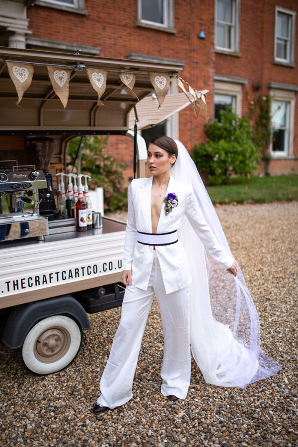 Bridal tailored suit