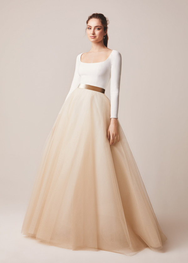 Jesus Peiro gold wedding dress