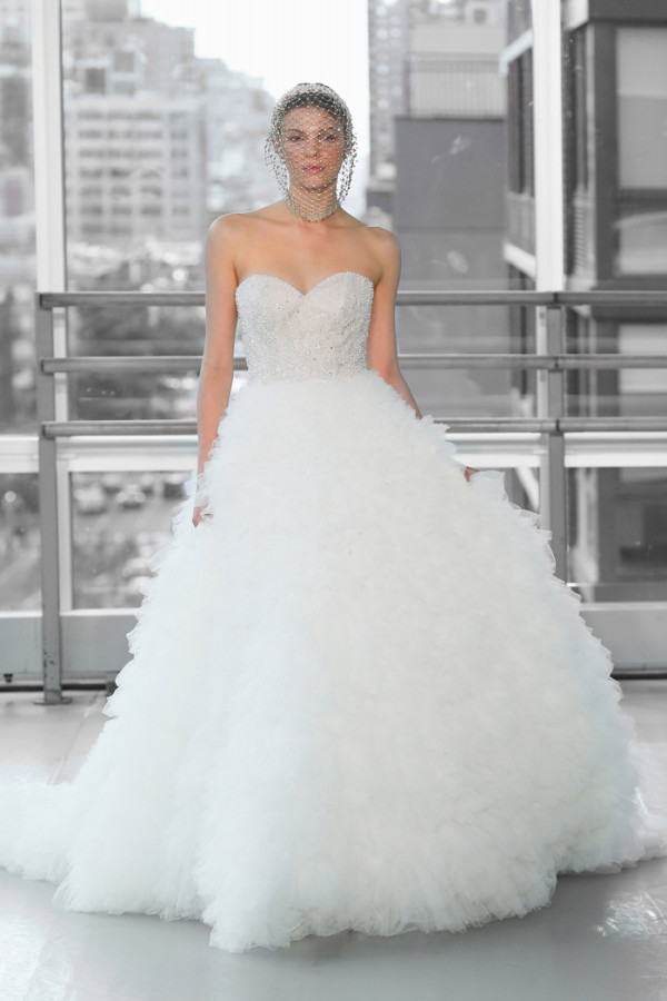 Justin Alexander Signature ruffle wedding dress