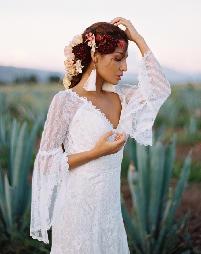 Hazel boho wedding dress