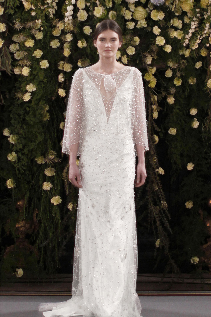 Moonflower long sleeve bridal gown
