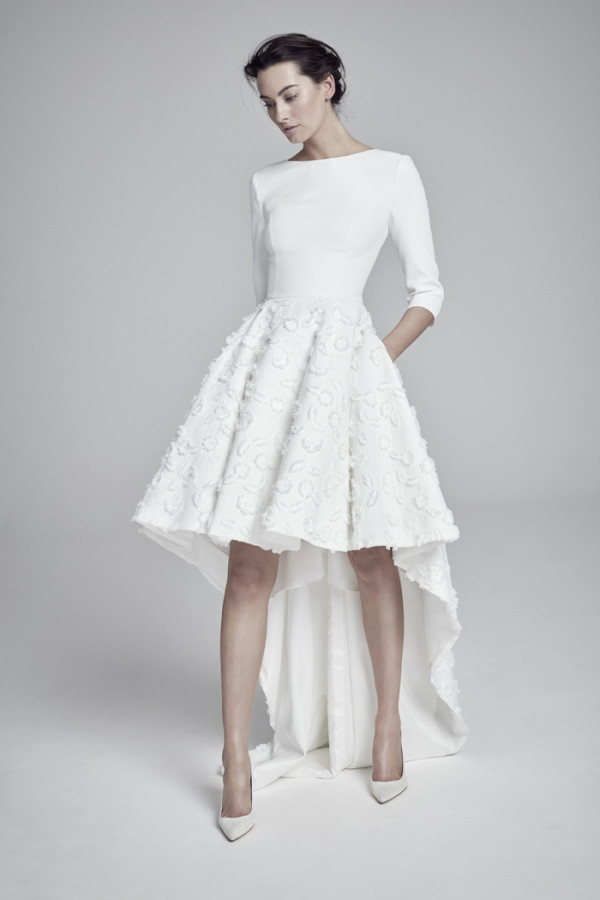 Orwell asymmetric bridal gown