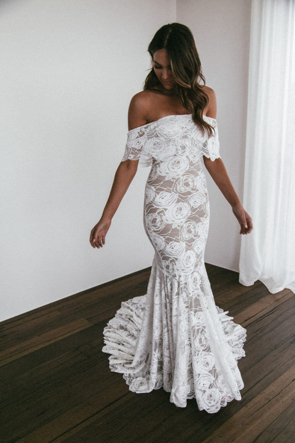 Grace Loves Lace Peaches wedding dress