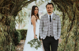 Secret Garden Kent wedding couple