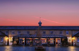 courtyard view evening sunset