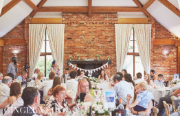 Wedding breakfast seated