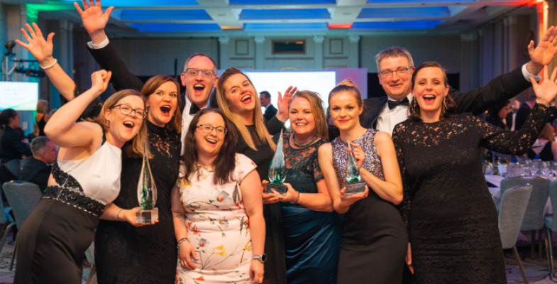 Celebrating three wins The Hever Castle team