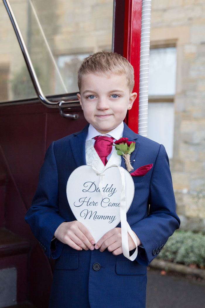 Bride and groom's son