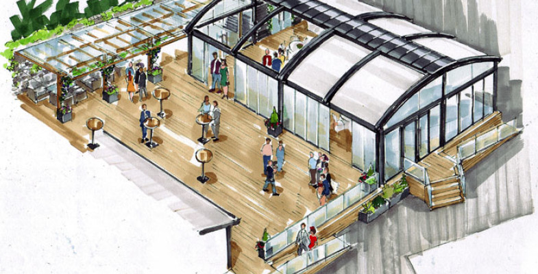Glass House outside
