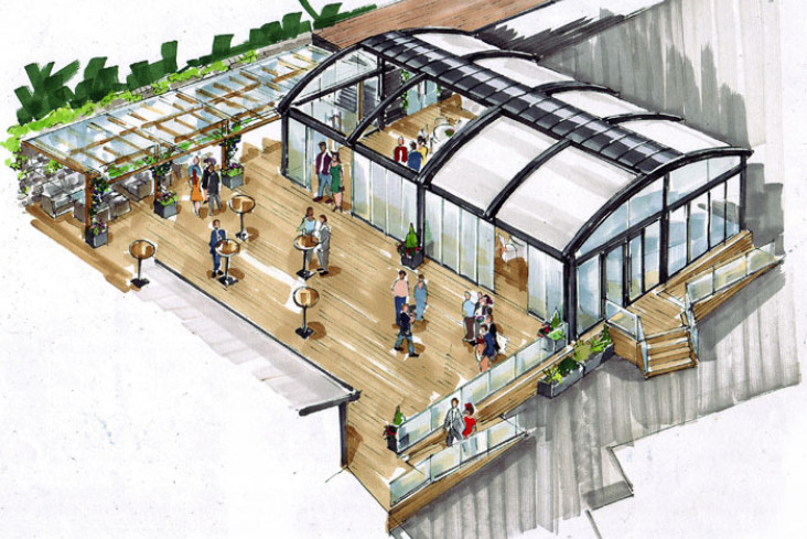 Glass House outside
