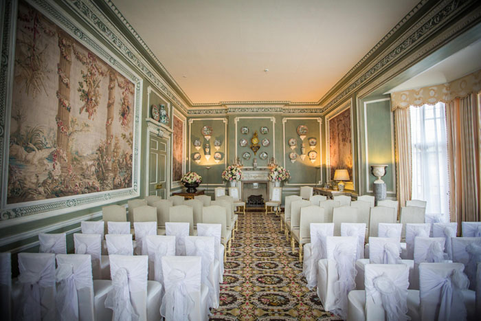 Wedding ceremony at Leeds Castle