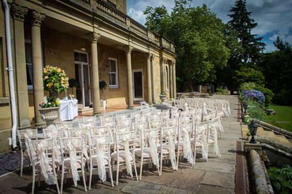 Outdoor wedding ceremony