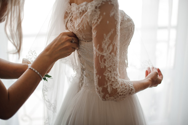 wedding dress details