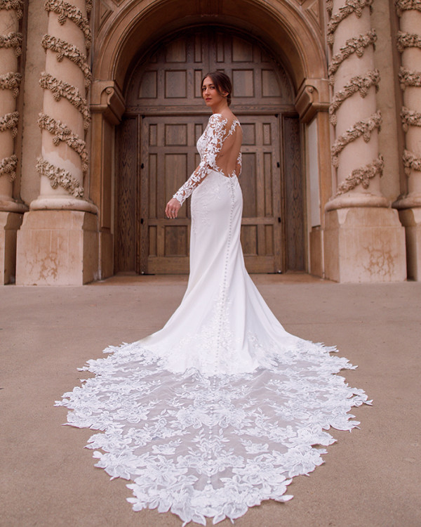 wedding dress neckline for every bride v-neck