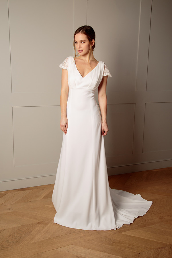 wedding dress neckline for every bride v-neck