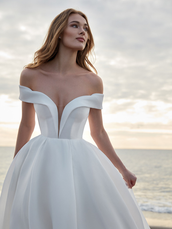 wedding dress neckline for every bride v-neck