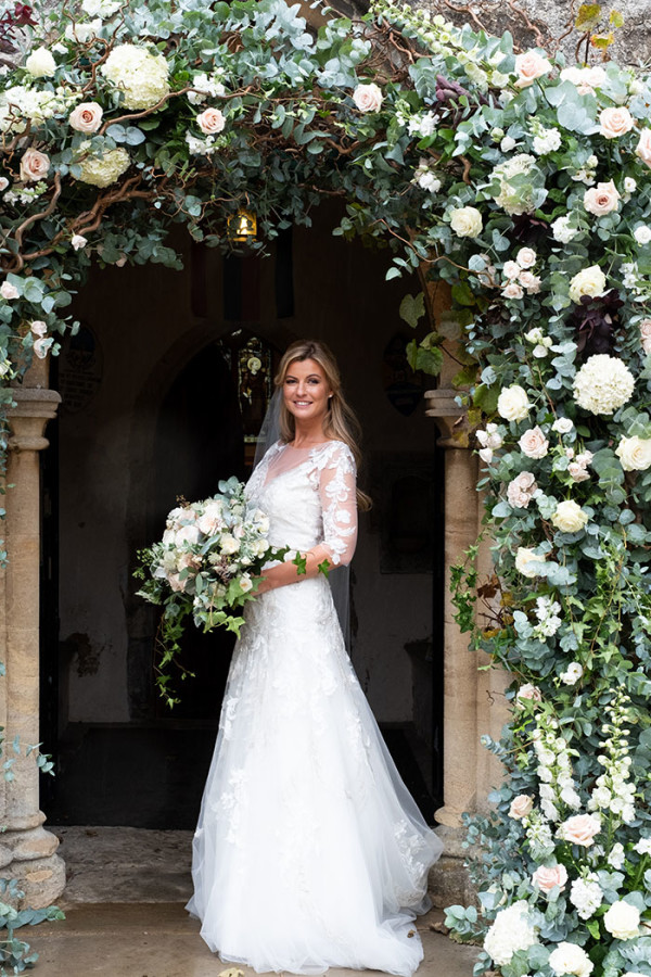 wedding reception floral arch v2